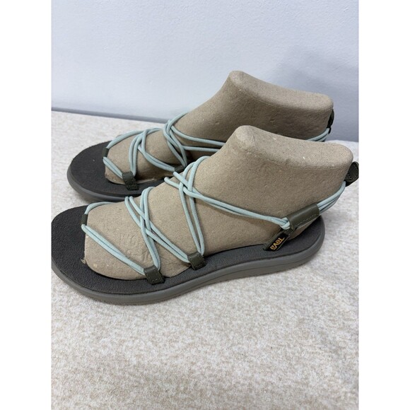 Teva Womens Voya Infinity Blue aquamarine Women Casual Lifestyle Sandal Sz 8 - Picture 1 of 10